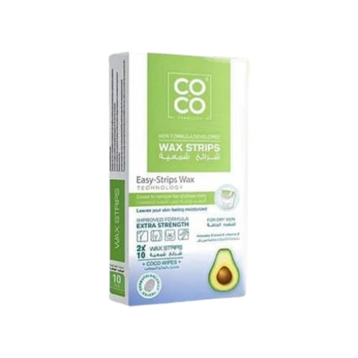 CO CO WAX STRIPS  FOR DRY SKIN 10 STRIPS