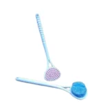 Silicone shower brush with long handle
