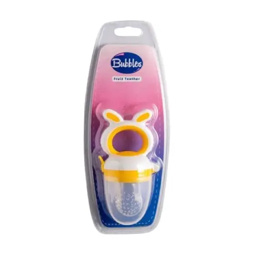 BUBBLES FRUIT TEETHER yellow