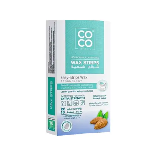CO CO WAX STRIPS SENSITIVE SKIN 10 STRIPS