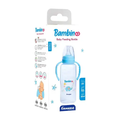 GRANZIA BAMBINO BOTTLE BLUE CLASSIC HAND 300 ML