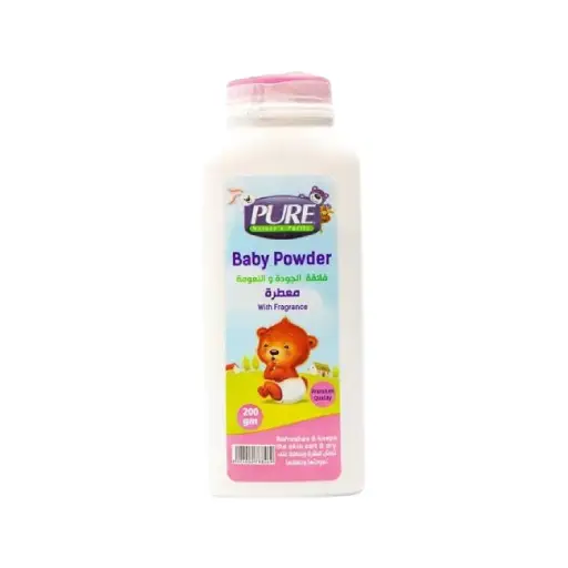 PURE BABY POWDER fragranCE talc POWDER 200GM PURE BABY POWDER fragranCE talc POWDER 200GM