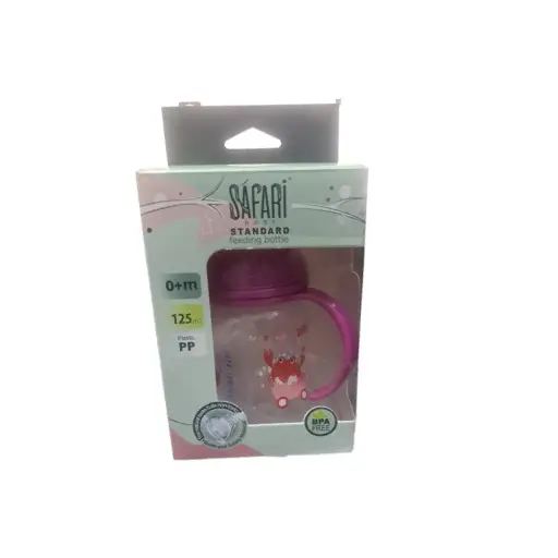 SAFARI standard feeding bottle 0+m125 ml 411 SAFARI standard feeding bottle 0+m125 ml 411