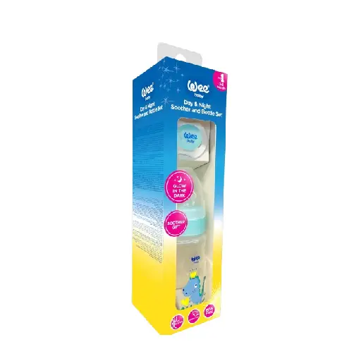 Wee DAY & NIGHT SOOTHER AND BOTTLE SET