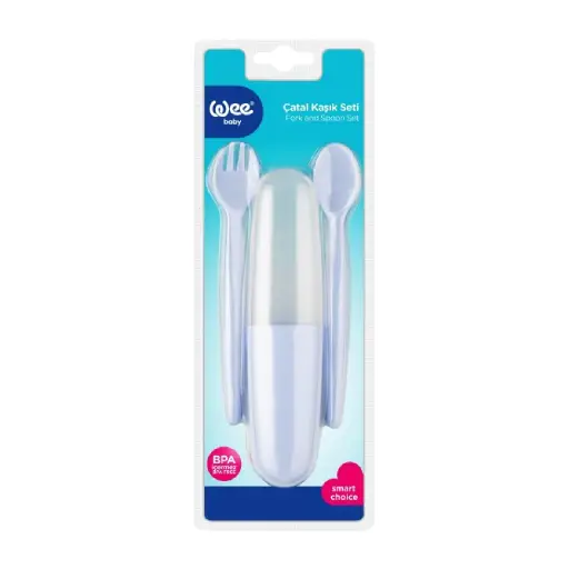 Wee fork + spoon with case 134