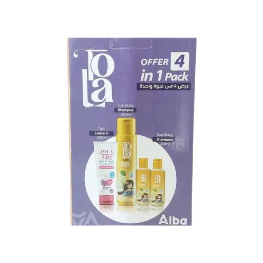 tola shampoo250+2shampoo80+cream curly kid