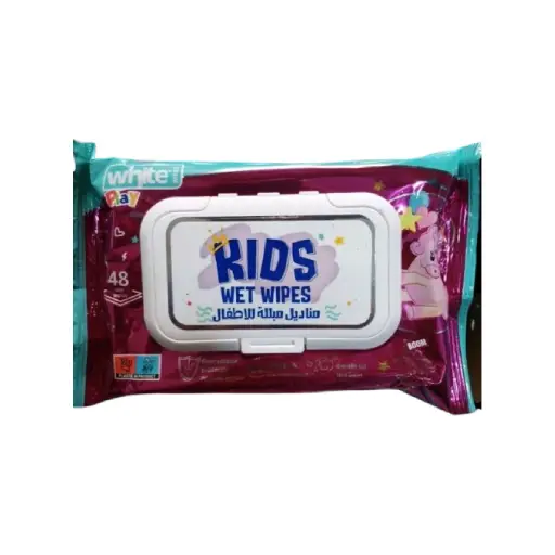 white kids wet wipes 48 wet wipes
