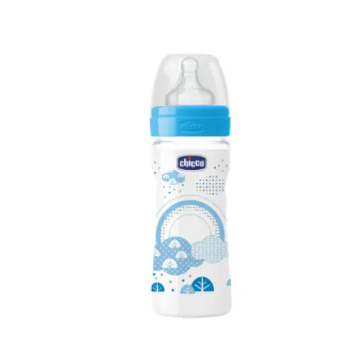 CHICCO. plastic bottle Raper Well Beig 330mL 4m+