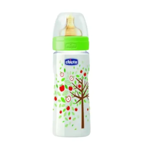 CHICCO. plastic bottle Raper Well Being 330ml(4m+)