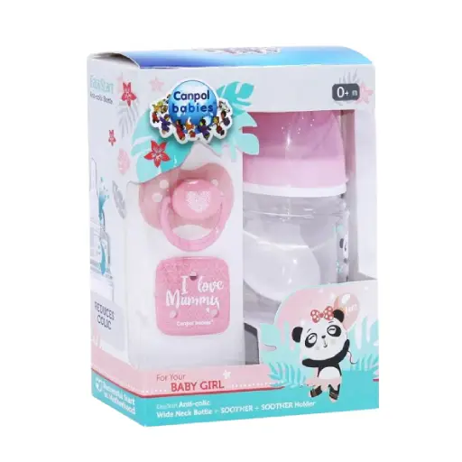 Canpol Bottle + Soother + Series 0102 pin