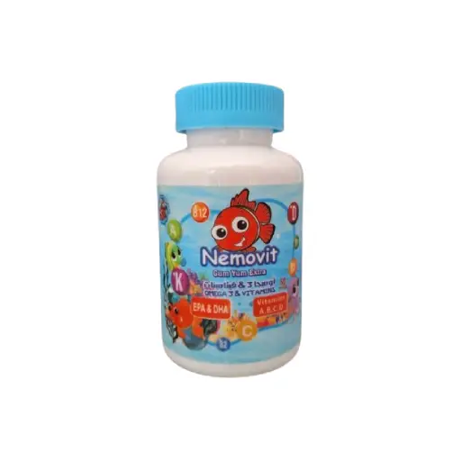 NEMOVIT GUM YUM EXTRA OMEGA 3 &VITAMINS 50 GUMMI