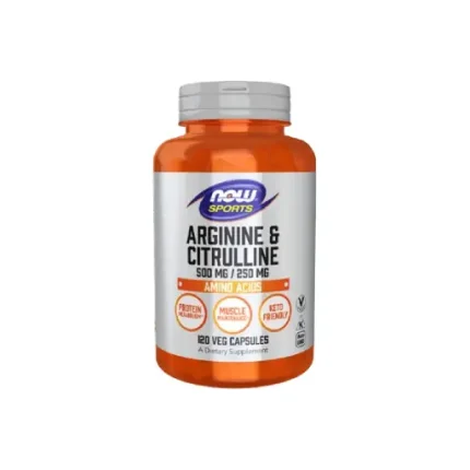 NOW ARGININE 500MG CITRULLINE 250 MG  120  CAP