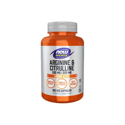 NOW ARGININE 500MG CITRULLINE 250 MG  120  CAP