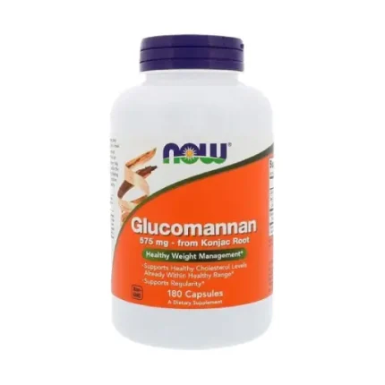 NOW GLUCOMANNAN 575 MG 180 VEG CAPS