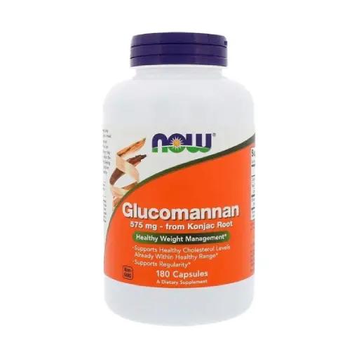 NOW GLUCOMANNAN 575 MG 180 VEG CAPS