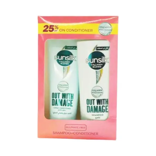 SUNSILK COLLAGEN BLENDS SHAMPOO+ SUPER COND of 25%SUNSILK COLLAGEN BLENDS SHAMPOO+ SUPER COND of 25%