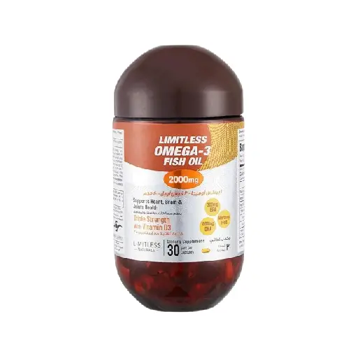 LIMITLESS OMEGA-3 FISH OIL 2000MG 60 CAPSULES