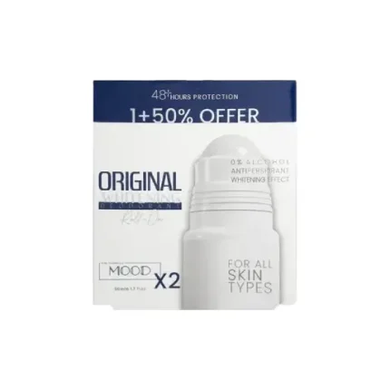 MOOD ORIGINAL WHITENG ROLL ON OFFER 1+50% 50M