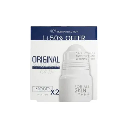MOOD ORIGINAL WHITENG ROLL ON OFFER 1+50% 50M MOOD ORIGINAL WHITENG ROLL ON OFFER 1+50% 50M