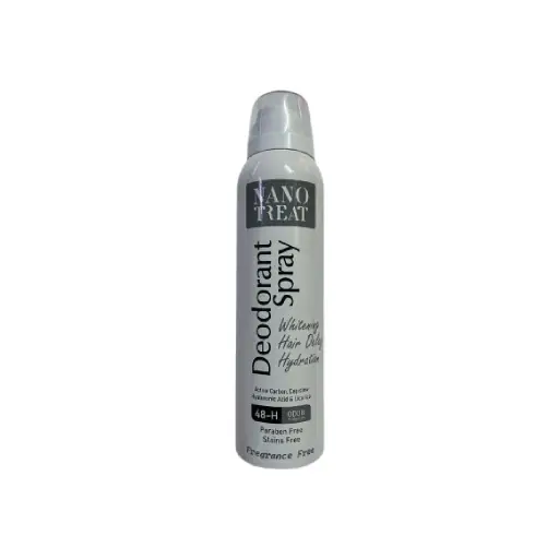 NANO TREAT DEODRANT SPRAY 150 ML FRAGRANCE FREE