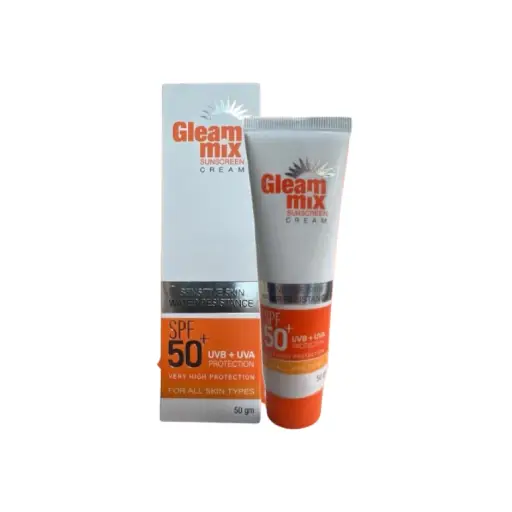 GLEAM MIX SUNSCREEN CREAM +50SPF 50GM