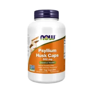 NOW PSYLLIUM HUSK 500MG 200 V CAP