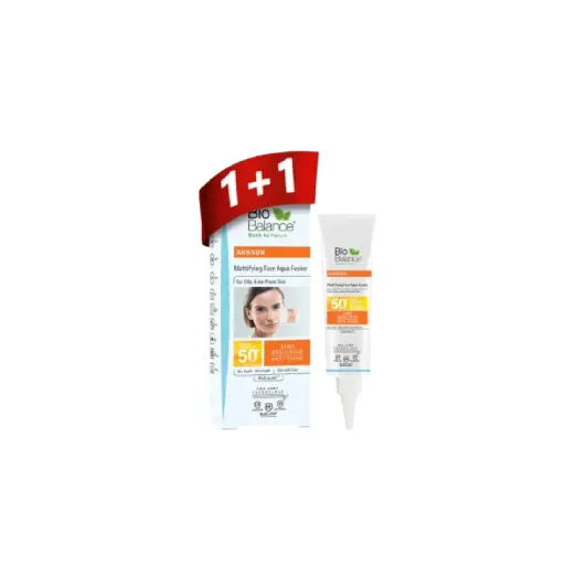 BIO BALANCE AKNSUN MATTIFYNG FACE AQUA FUSION 40ML 1+1-OFFER
