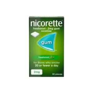 NICORETTE GUM FRSHMENT 2MG 30 PIECES