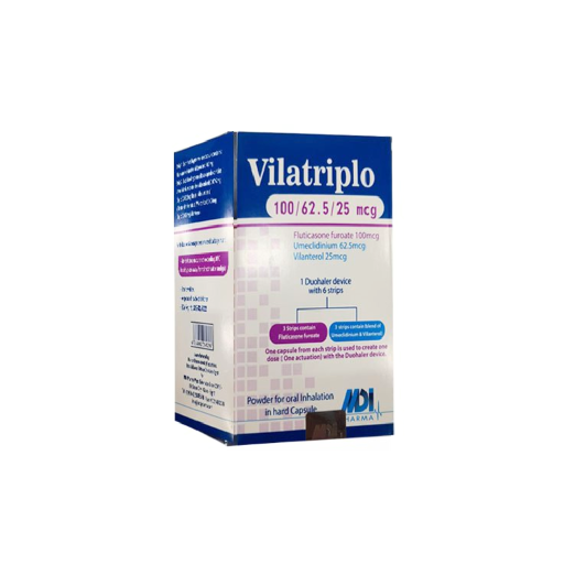 VILATRIPLO 100/62.5/25 MCG 60 INH. CAPS.+DUOHALER محلى