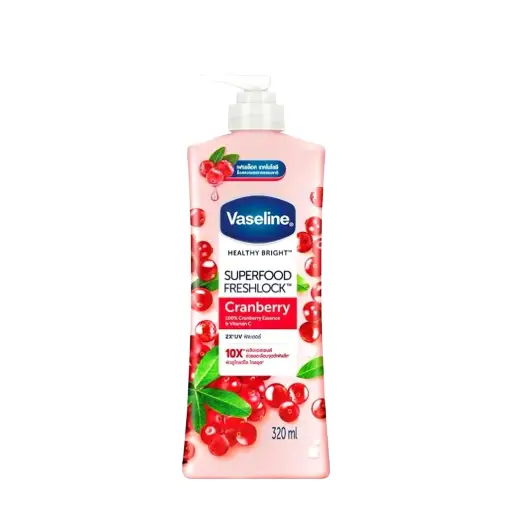 VASELINE HEALTHY BRIGHT CRANBERRY BODY LOTION 320 ML