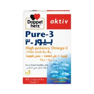 AKTIV DOPPEL HERZ PURE 3 OMEGA 3 60 CAPSULES