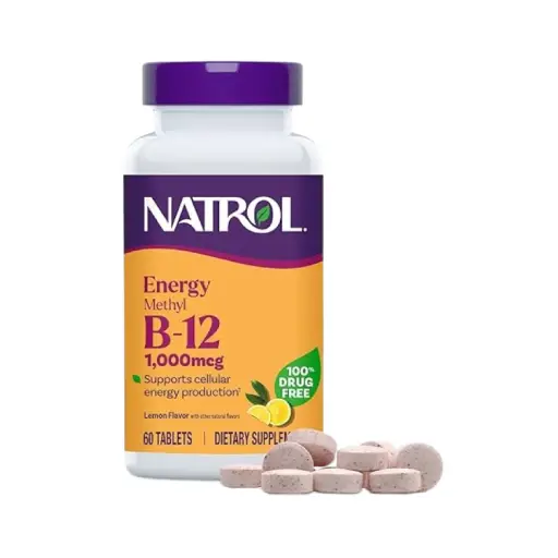 NATROL ENERGY METHYL B12 1000MG 60TABS