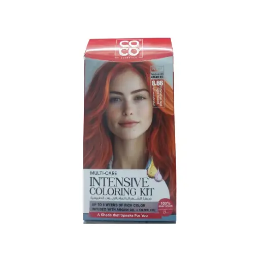 COCO INTENSIVE COLORING KIT 8.66 RED LIGHT BLOND