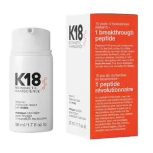K18 BIOMIMETIC LEAVE-IN MOLECULAR REPAIR HAIR MASK 50ML