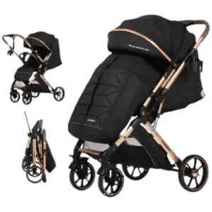 Monbébé 6600F Black Baby Stroller