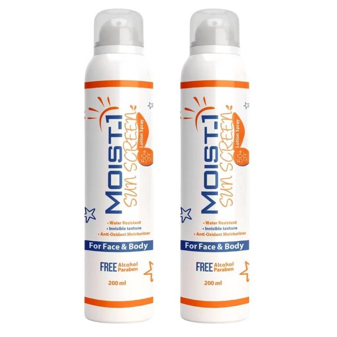 MOIST SUN SCREEN FOR FACE & BODY LOTION SPRAY 200 ML OFFER