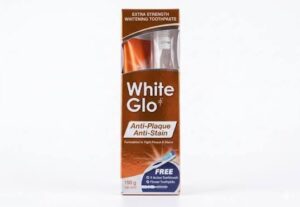 WHITE GLO ANTI-PLAQUE ANTI-STAIN TOOTHPASTE 100 ML