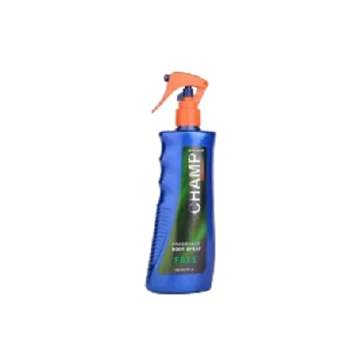 **EVER PURE CHAMP BODY SPRAY FREE FOR MEN 236ML**
**Product Description:**
Ever Pure Champ Body Spray Free for Men is a refreshing body spray designed for men’s daily personal care routine. It provides a pleasant and refreshing fragrance, helping you feel fresh and comfortable throughout the day. The convenient spray format makes it easy to apply and suitable for everyday use.
**Key Benefits:**
* Designed for men’s daily grooming routine.
* Provides a pleasant and refreshing fragrance.
* Helps maintain a fresh feeling throughout the day.
* Easy and convenient to use.
* Suitable for everyday use.
* Practical 236 ml size for home or on-the-go use.
**How to Use:**
Shake well before use. Spray onto the body from a short distance. Avoid spraying on the face, eyes, or irritated skin. For external use only.
**Size:** 236 ml