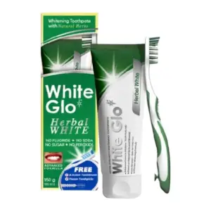 WHITE GLO HERBAL WHITE TOOTHPASTE 100 ML