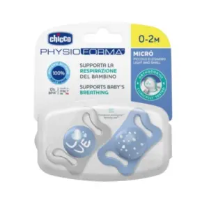 CHICCO PHYSIOFORMA MICRO 0-2 M BLUE  2 PCS