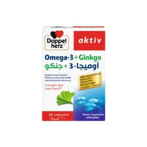 AKTIV DOPPEL HERZ OMEGA-3+GNKGO 60CAPSULES