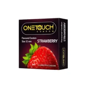 ONE TOUCH FLAVOURD CONDOM STRAWBERRY 3 CONDOMS