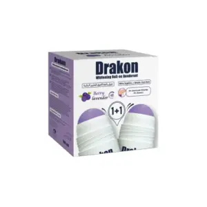 DRAKON WHITENING ROLL ON (BERRY LAVENDER+BERRY LAVENDER) 50GM 1+1