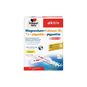 AKTIV DOPPEL MAGNESIUM+CALCIUM+D3 20 SACHETS