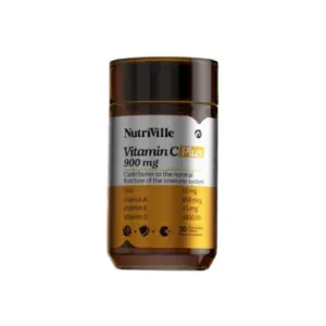 NUTRIVILLE VITAMIN C PLUS 900 MG 30 TAB